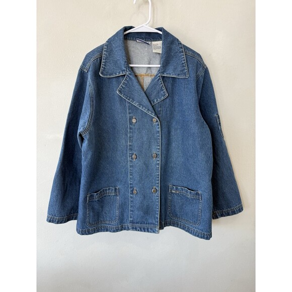 Erika & Co. Jackets & Blazers - Vintage Erika & Co. Denim Chore Jacket Blazer Women’s Cotton Size Large L